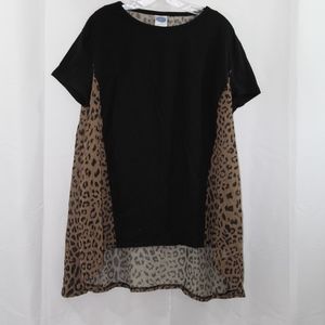 Leopard Print Swing T-Shirt